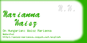 marianna waisz business card